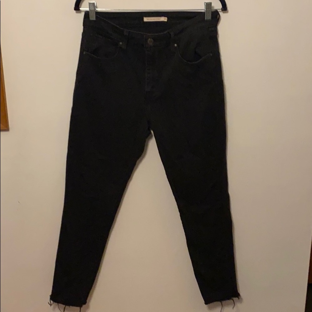 Black Levi High Rise Skinny Jeans